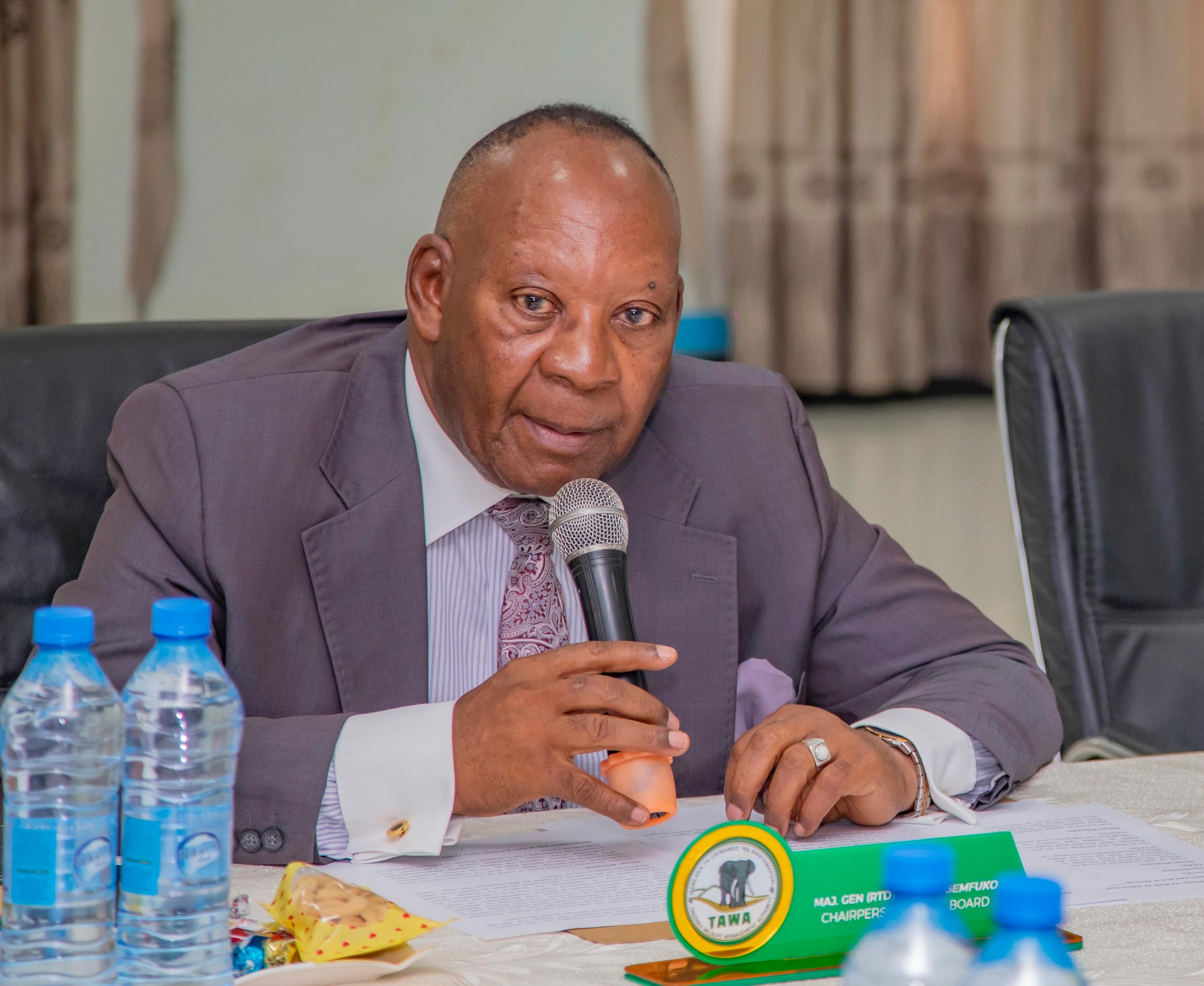 MEJA JENERALI (MST) SEMFUKO AFUNGUA KIKAO CHA 33 CHA BODI YA WAKURUGENZI WA TAWA